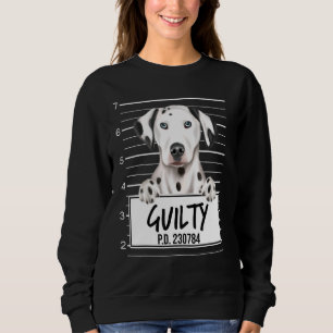 Sudadera Perro dálmata foto policial culpable