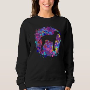 Sudadera Perro dálmata mascota arte de salpicaduras de acua