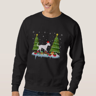 Sudadera Perro dálmata Navidad Árbol iluminando a hombres m