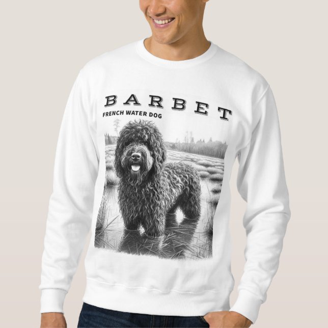 Sudadera Perro de agua francés Barbet (Anverso)