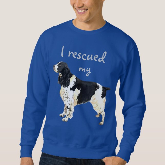 Sudadera Perro de aguas de saltador inglés del rescate (Anverso)