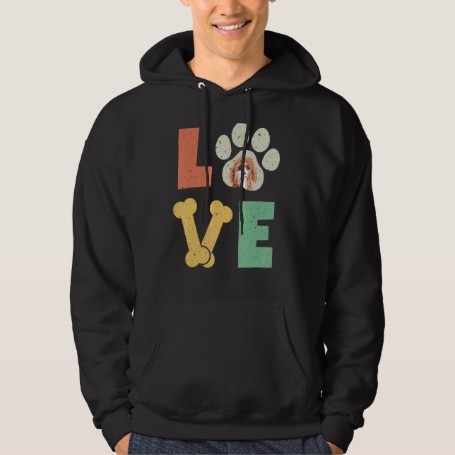 Sudadera Perro de amor Cavapoo Raza de perro (Anverso)