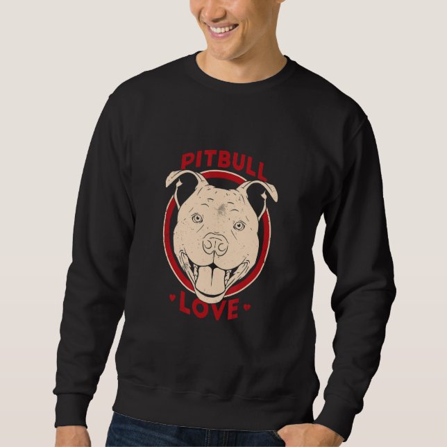 Sudadera Perro de Amor Pitbull (Anverso)