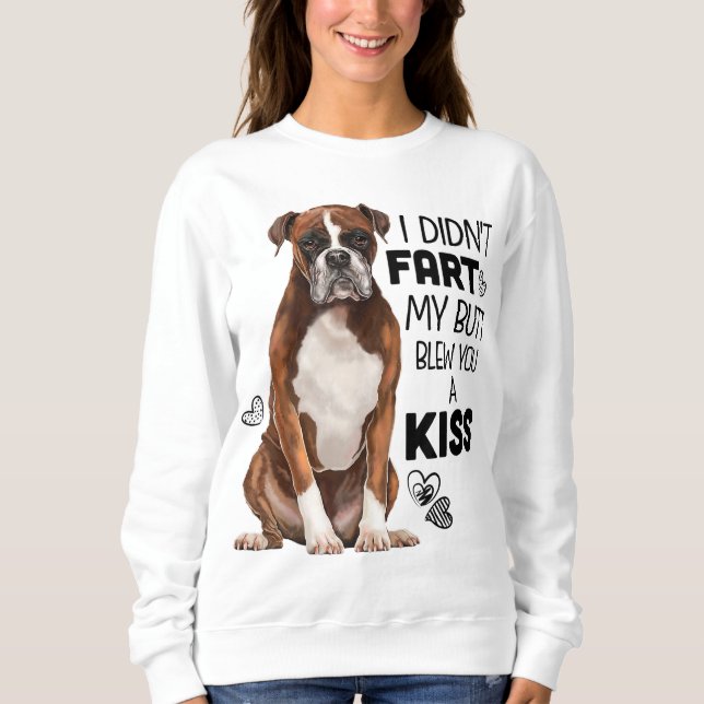 Sudadera Perro de boxeo Gracioso para mamá de perro, papá d (Anverso)