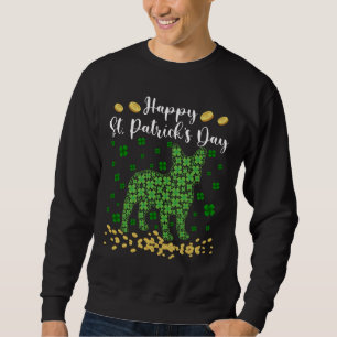 Sudadera Perro de Bulldog francés lindo Shamrock Irish St P
