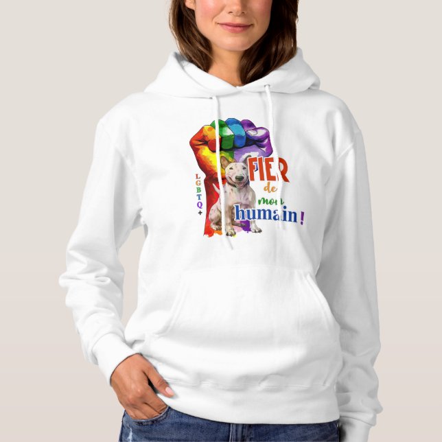 Sudadera Perro de Bullterrier en miniatura (Anverso)