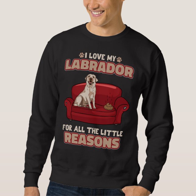 Sudadera Perro de cachorro recuperador de labrador (Anverso)