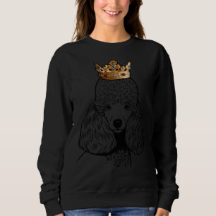 Sudadera Perro de caniche en miniatura con corona