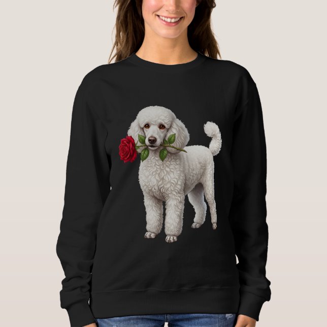 Sudadera Perro de caniche lindo (Anverso)