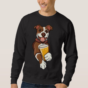 Sudadera Perro de cerveza Pitbull