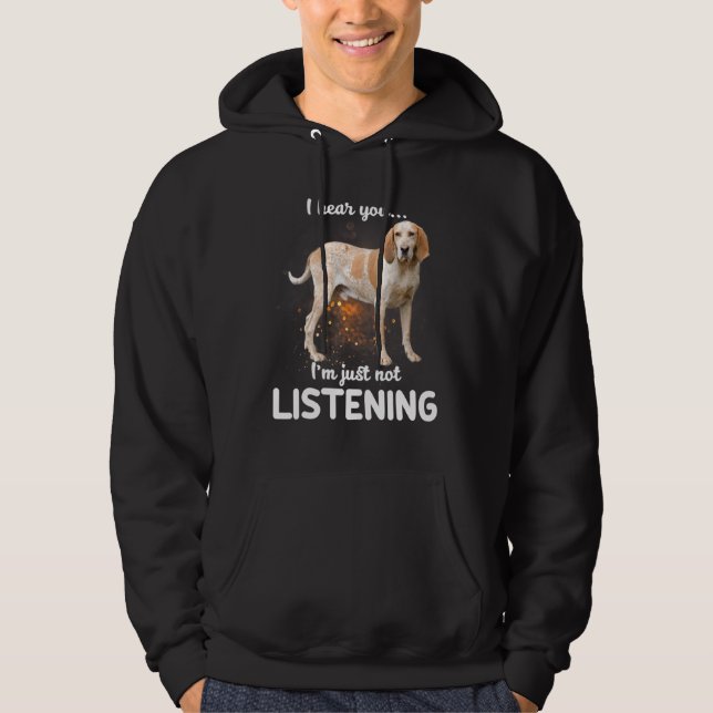 Sudadera Perro de Cocina Americana Inglés Oído Que No Estás (Anverso)