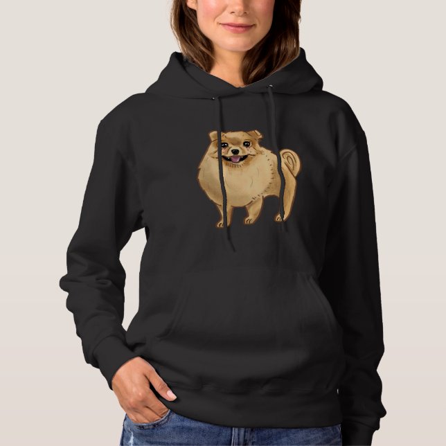 Sudadera Perro de cola Pal 1 de Pomerania (Anverso)