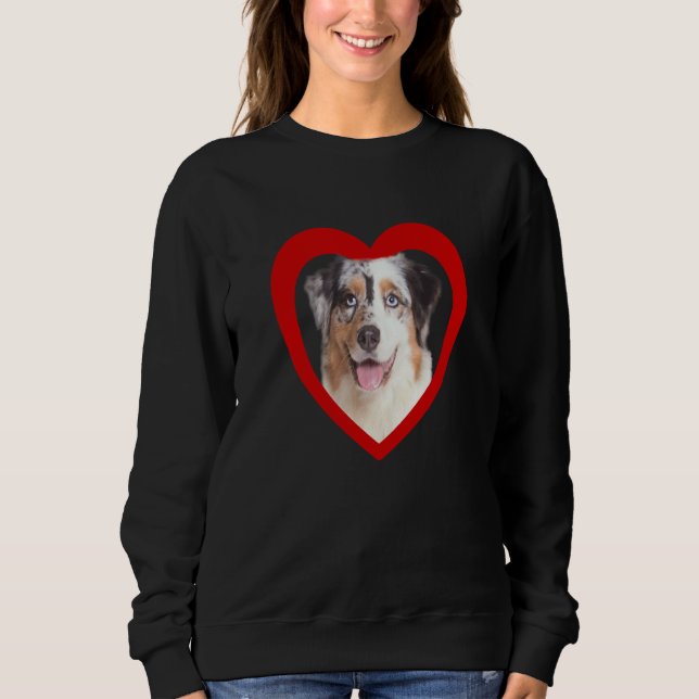 Sudadera Perro de corazón Aussi Australian Shepherd Aussi   (Anverso)