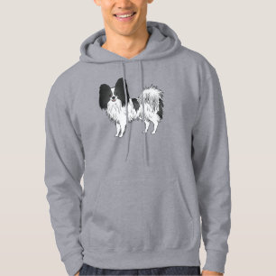 Sudadera Perro de Dibujos Animados Adorable Papillón de Col