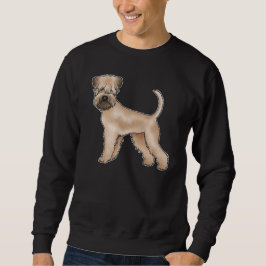Sudadera Perro de dibujos animados beige Terrier Wheaten de