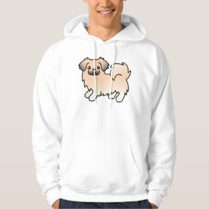 Sudadera Perro De Dibujos Animados Bonito Spaniel Tibetano
