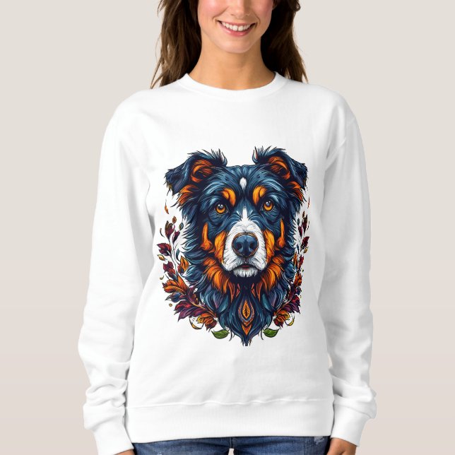 Sudadera Perro de dibujos animados lindo (Anverso)