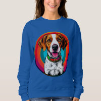 Perro de dibujos animados lindo con collar