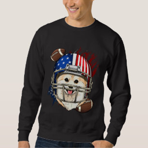 Sudadera Perro de fútbol norteamericano de Pomerania adora
