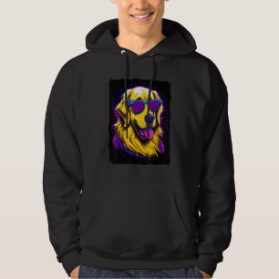 Sudadera Perro de Golden Retriever con gafas de sol