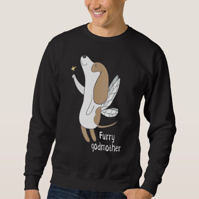 Sudadera Perro de hadas de peluche con lechón (Anverso)