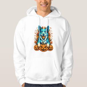 Sudadera Perro de Halloween con calabazas de Jack O Lantern