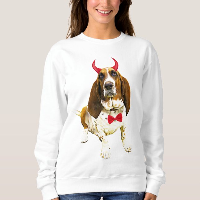 Sudadera Perro de Hound en Halloween (Anverso)