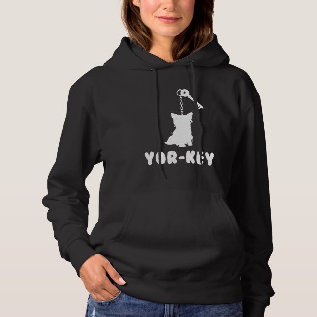 Sudadera Perro de la cita del terror de Yorkshire clave (Anverso)