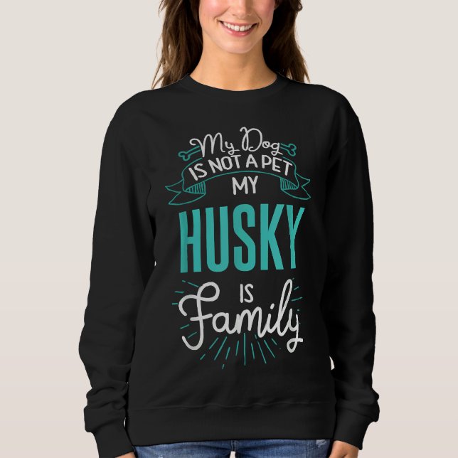 Sudadera Perro de la familia Cute Husky N (Anverso)