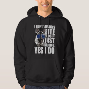 Sudadera Perro de la policía K9 Siempre Morro Al Hombre Mal