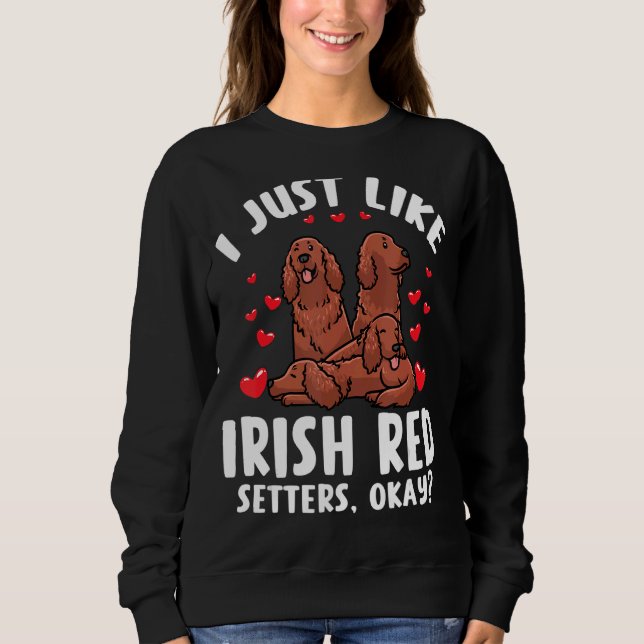 Sudadera Perro de la Red Setter Irlandés (Anverso)