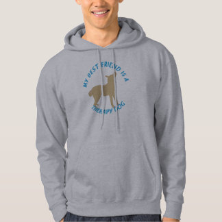 Sudadera Perro de la terapia del mejor amigo