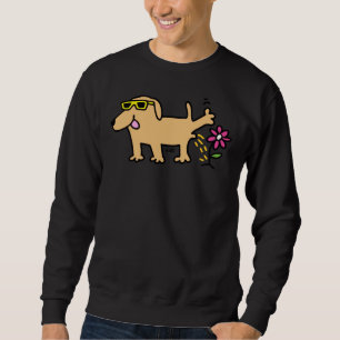 Sudadera Perro de Labrador con gafas de sol