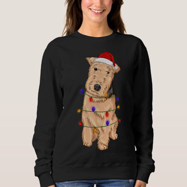 Sudadera Perro de Lakeland Terrier con luces Gorras de Navi (Anverso)