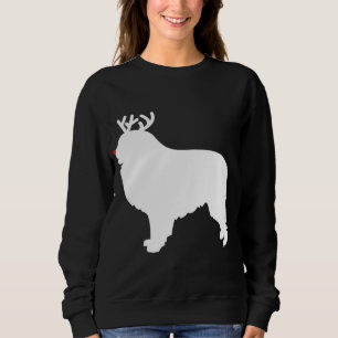 Sudadera Perro de los grandes Navidades de renos de los Pir