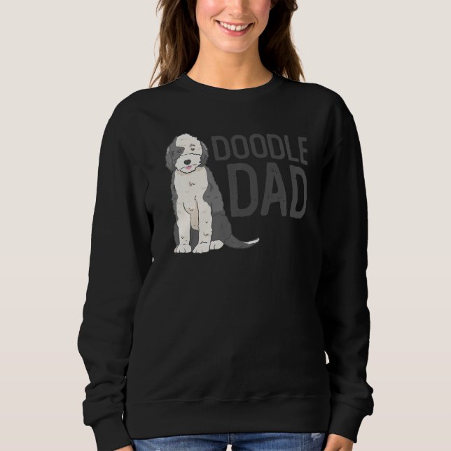 Sudadera Perro de los hombres Doodle Dad Sheepadoodle (Anverso)