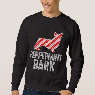 Sudadera Perro de los Navidades de la corteza Peppermint de