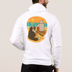 Sudadera Perro de montaña bernés compañero de Sunset Beach
