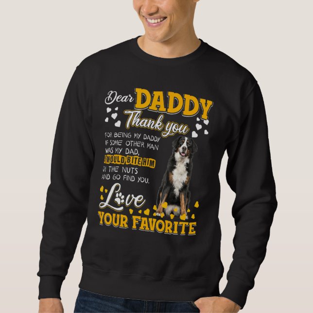 Sudadera Perro De Montaña Bernés Querido Papi Gracias Por E (Anverso)
