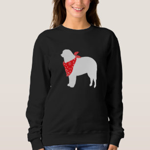 Sudadera Perro de montaña de Bernese con bandana roja