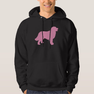 Sudadera Perro de montaña de Bernese (silueta rosada)