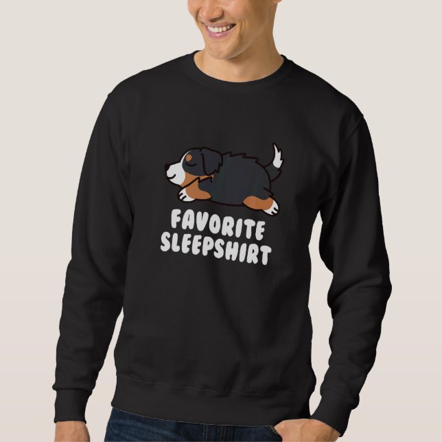 Sudadera Perro de montaña favorito para dormir Bernese (Anverso)