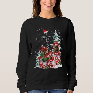 Sudadera Perro de Navidad Fe Esperanza Amor Jesús Navidad