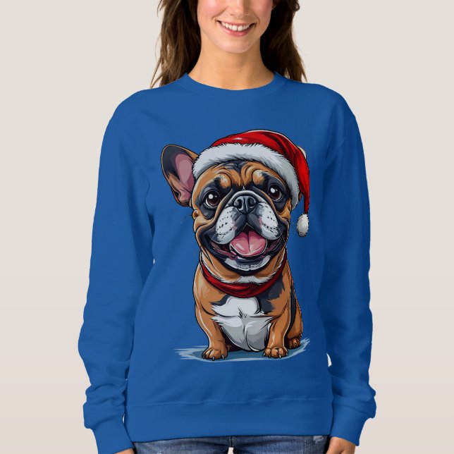 Sudadera Perro de Navidad lindo (Anverso)