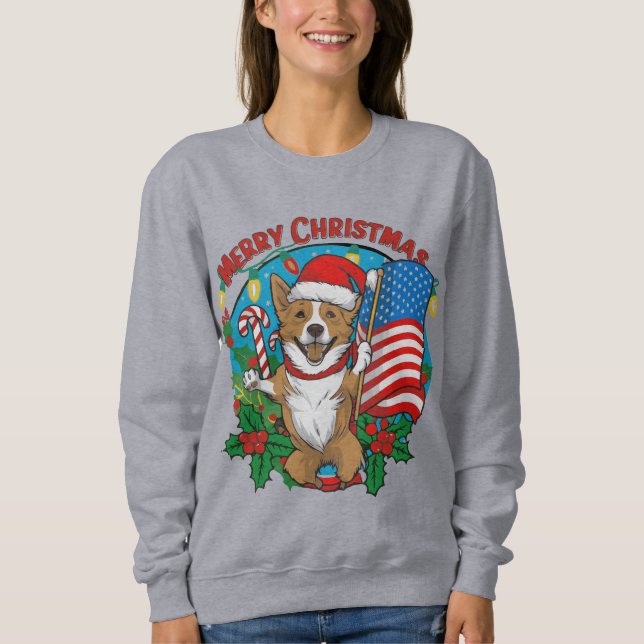 Sudadera Perro de Navidades Cute (Anverso)