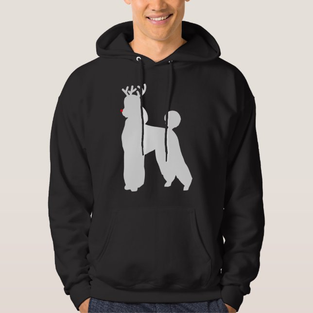 Sudadera Perro de Navidades de renos de canapé (Anverso)