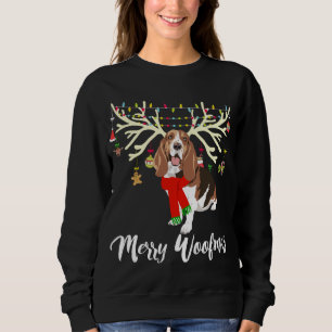 Sudadera Perro de Navidades de renos de merry Woofmas Basse