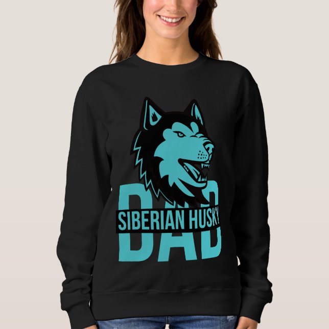 Sudadera Perro de papá de Husky Siberian (Anverso)
