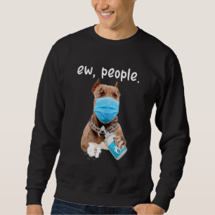 Sudadera Perro de Pitbull, Perro De Ew Con Máscara De Cara