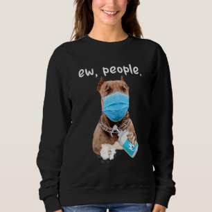 Sudadera Perro de Pitbull, Perro De Ew Con Máscara De Cara